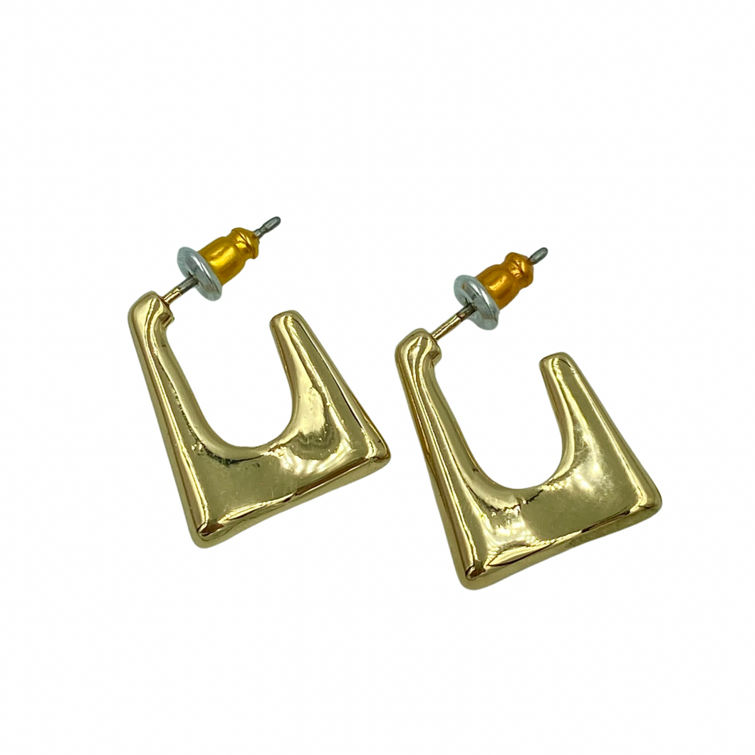 Kenzie Square Gold Hoop Earrings